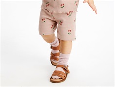 THE NEW Siblings Oona shorts adobe rose with cherry print